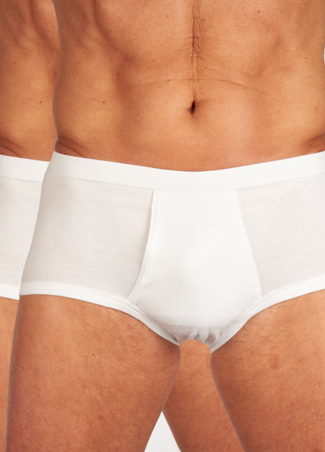 Mango slip 2 pack 1-1 rib white heren 685-8400-white Mango slip lot de 2 1-1 rib white hommes