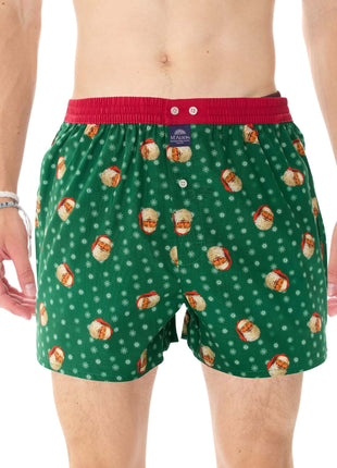 McAlson wijde boxershort christmas carol green heren M5099 McAlson caleçon christmas carol green hommes
