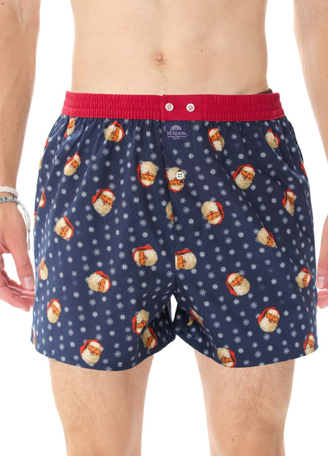 McAlson wijde boxershort christmas carol navy blue heren M5098 McAlson caleçon christmas carol navy blue hommes
