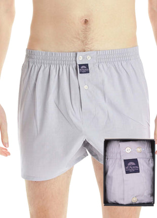 McAlson wijde boxershort classic grey heren M0400 McAlson caleçon classic grey hommes
