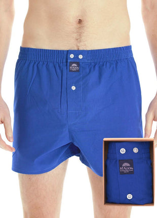 McAlson wijde boxershort classic royal blue heren M0104 McAlson caleçon classic royal blue hommes
