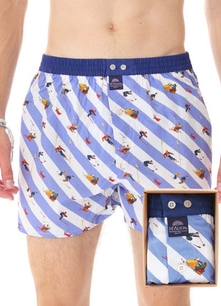 McAlson wijde boxershort down the slopes blue heren M5035 McAlson caleçon down the slopes blue hommes
