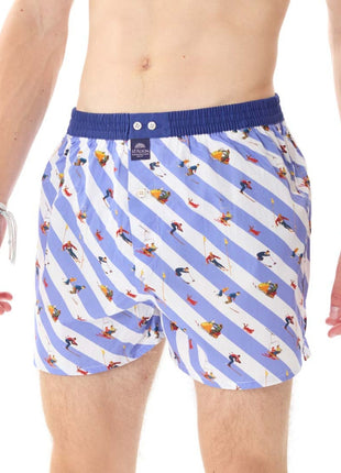 McAlson wijde boxershort down the slopes blue heren M5035 McAlson caleçon down the slopes blue hommes
