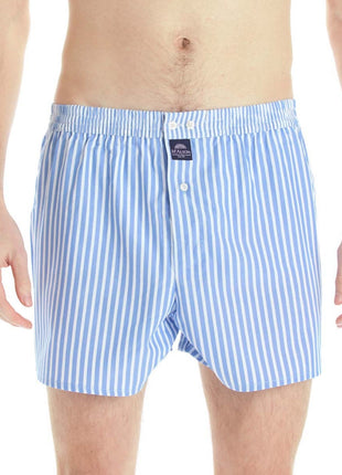 McAlson wijde boxershort striped baby blue heren M0234 McAlson caleçon striped baby blue hommes
