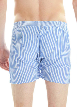 McAlson wijde boxershort striped baby blue heren M0234 McAlson caleçon striped baby blue hommes
