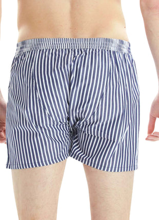 McAlson wijde boxershort striped navy blue heren M0230 McAlson caleçon striped navy blue hommes
