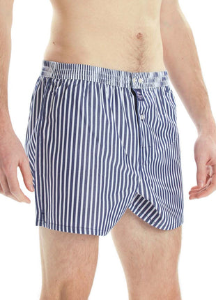 McAlson wijde boxershort striped navy blue heren M0230 McAlson caleçon striped navy blue hommes
