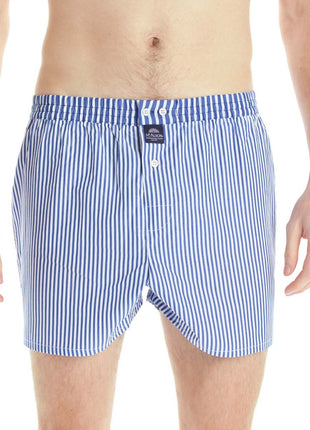 McAlson wijde boxershort striped royal blue heren M0241 McAlson caleçon striped royal blue hommes
