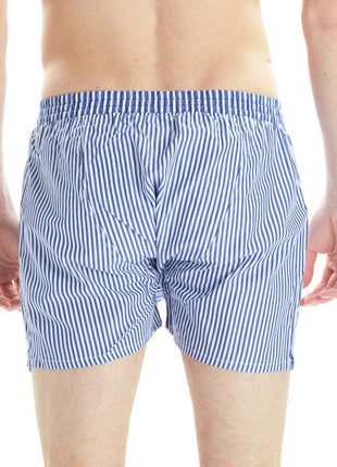 McAlson wijde boxershort striped royal blue heren M0241 McAlson caleçon striped royal blue hommes
