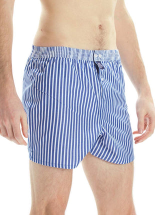 McAlson wijde boxershort striped royal blue heren M0242 McAlson caleçon striped royal blue hommes
