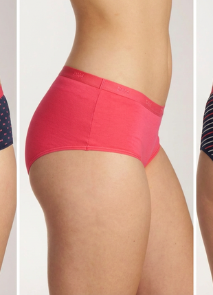 Dim shorty lot de 3 les pockets cotton stretch boxer pretty rose femmes