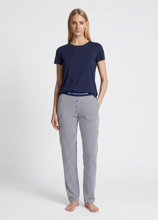Tom Tailor haut de pyjama round neck solid femmes