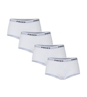 Pieces short 4 pack pclogo lady boxer bright white dames