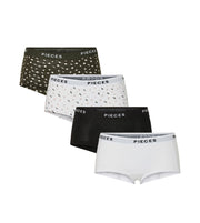 Pieces shorty 4 pack pclogo lady boxer forest night femmes