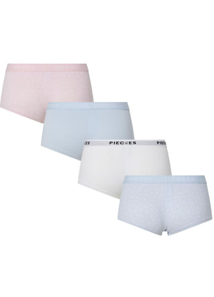 Pieces short 4 pack pclogo lady boxer roseate spoonbill dames 17156241-4696281 Pieces shorty 4 pack pclogo lady boxer roseate spoonbill femmes