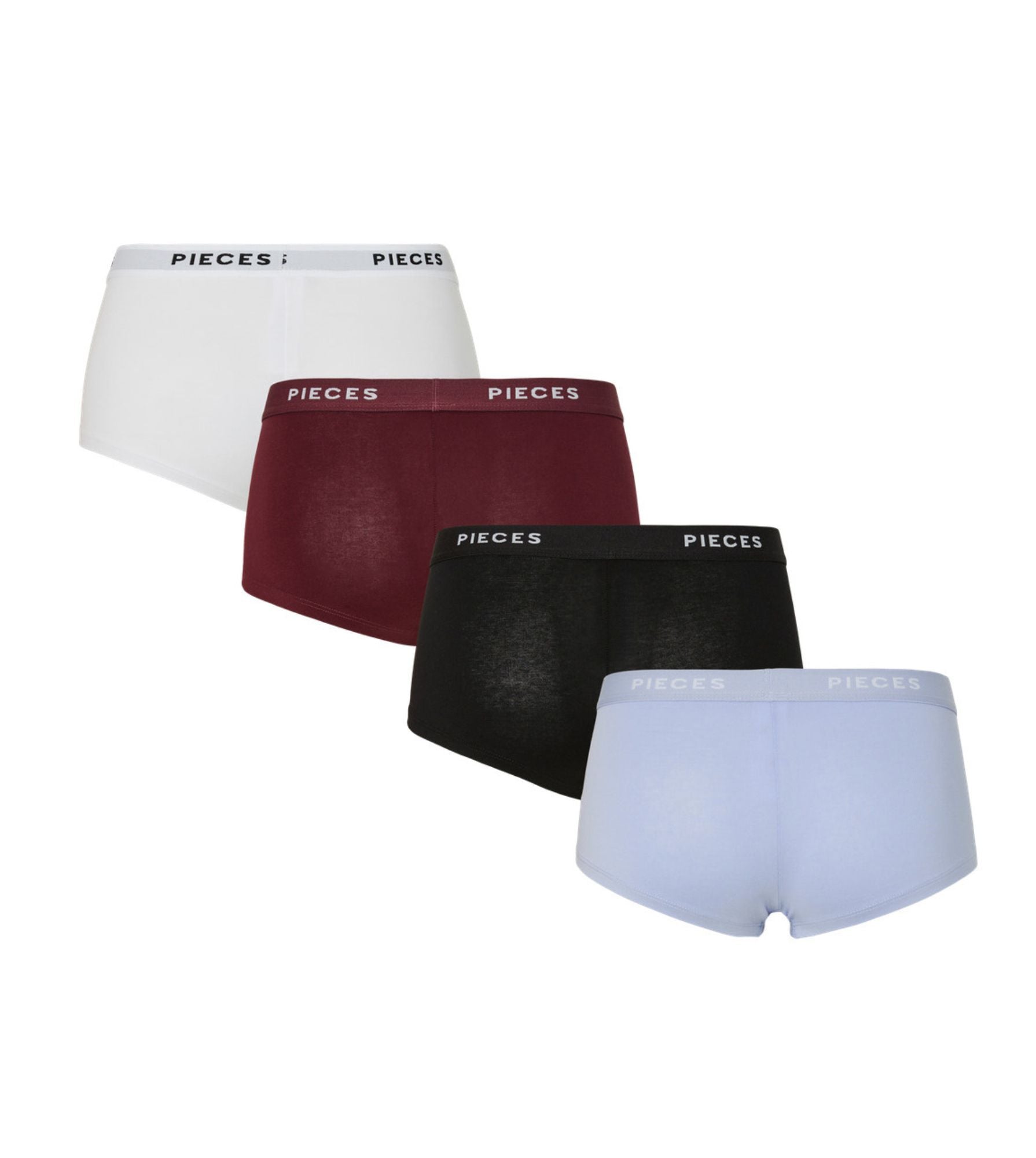 Lady Shorty Boxer Pieces Shorts Pack Pclogo Lady Boxer Tawny Port