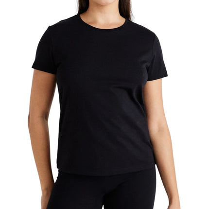 Pieces t-shirt ronde hals 2 pack pcamira tee black / bright white dames 17154618-4642521 Pieces t-shirt col rond lot de 2 pcamira tee black / bright white femmes