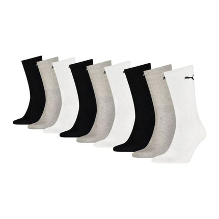 Puma sokken 9 paar crew sock white / grey / black heren 701219013-002 Puma chaussettes 9 paires crew sock white / grey / black hommes