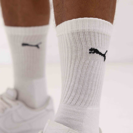 Puma sokken 9 paar crew sock white / grey / black heren 701219013-002 Puma chaussettes 9 paires crew sock white / grey / black hommes