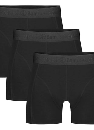 Bamboo Basics boxer lot de 3 knitted boxershorts black tonsurton hommes