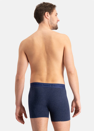 Bamboo Basics boxer lot de 3 knitted boxershorts grey blue jeans hommes