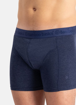Bamboo Basics boxer lot de 3 knitted boxershorts grey blue jeans hommes