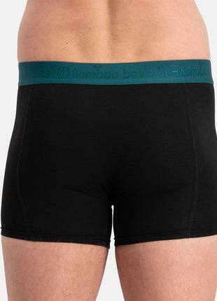 Bamboo Basics short 3 pack knitted boxershorts teal heren
