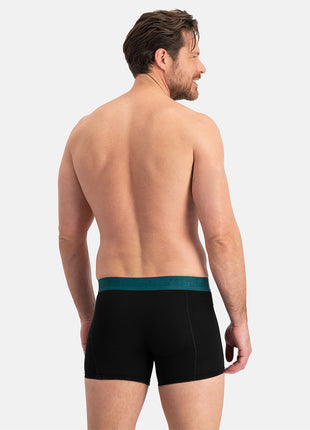 Bamboo Basics short 3 pack knitted boxershorts teal heren