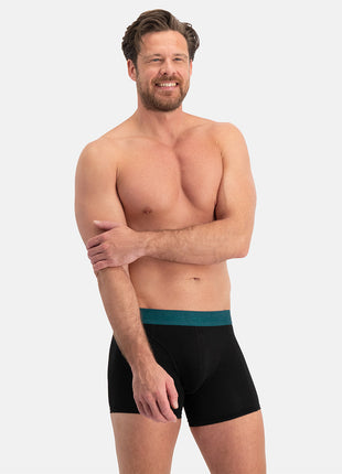 Bamboo Basics short 3 pack knitted boxershorts teal heren