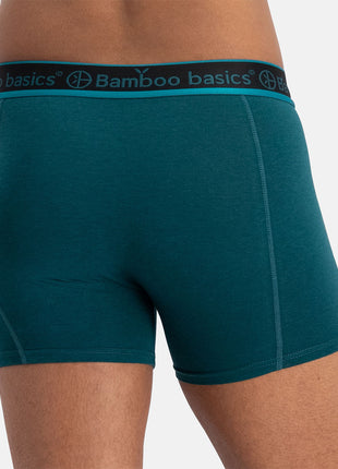 Bamboo Basics short 3 pack knitted boxershorts teal heren