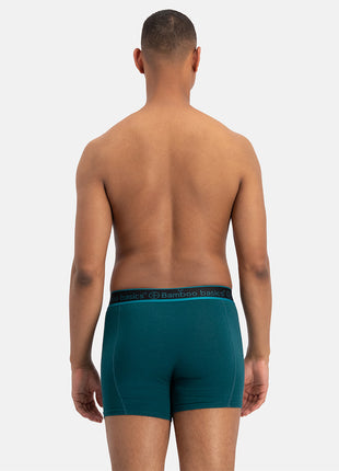 Bamboo Basics short 3 pack knitted boxershorts teal heren