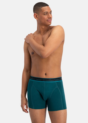 Bamboo Basics short 3 pack knitted boxershorts teal heren