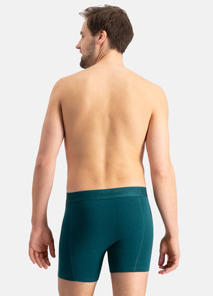 Bamboo Basics short 3 pack knitted boxershorts teal heren