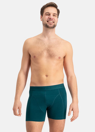 Bamboo Basics short 3 pack knitted boxershorts teal heren