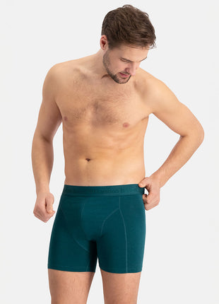 Bamboo Basics short 3 pack knitted boxershorts teal heren