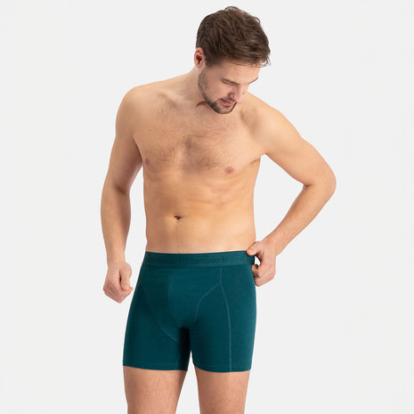 Bamboo Basics boxer lot de 3 knitted boxershorts teal hommes
