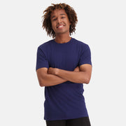 Bamboo Basics t-shirt ronde hals 2 pack knitted r-neck t-shirt blue heren