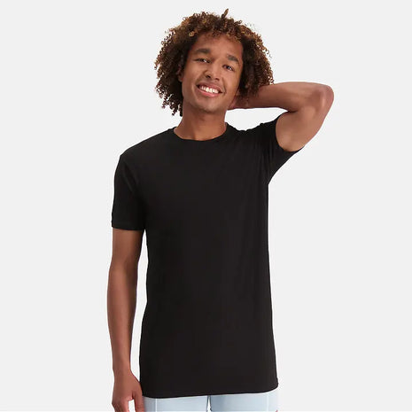 Bamboo Basics t-shirt coupe longue col rond lot de 2 blanc optique homme