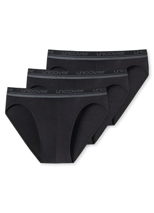 Schiesser slip lot de 3 uncover rio briefs black hommes