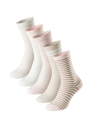 Schiesser sokken 5 paar bluebird stay fresh socks beige rosé dames