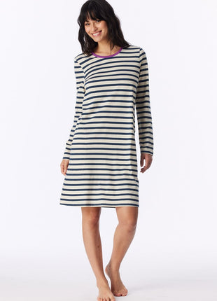 Schiesser nightshirt 1/1 casual essentials seasalt dames - afbeelding 1