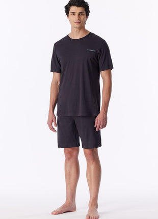 Schiesser pyjama short modern bonded graphite heren - afbeelding 5