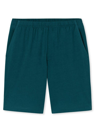 Schiesser pyjama short modern bonded deep sea green heren - afbeelding 8