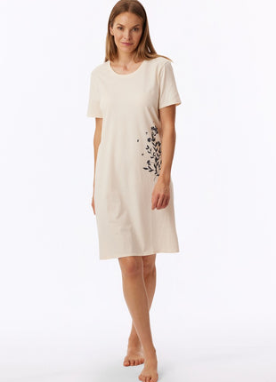 Robe de nuit femme Schiesser Uncover crème