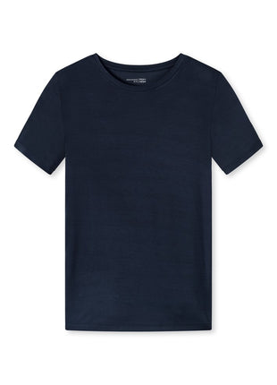T-shirt Schiesser mix + relax bleu femme