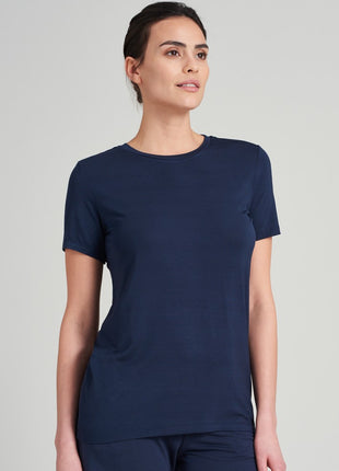 T-shirt Schiesser mix + relax bleu femme