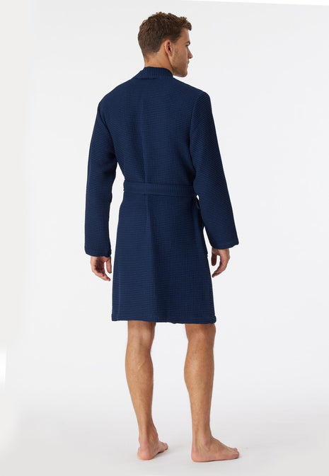 Peignoir Schiesser Essentials bleu foncé Hommes