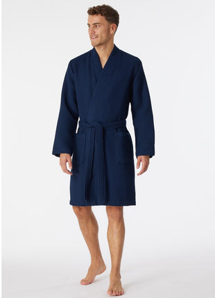Peignoir Schiesser Essentials bleu foncé Hommes