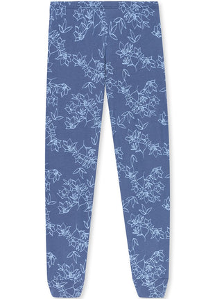 Schiesser pyjama pantalon long Uncover bleu clair femme