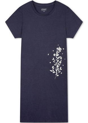 Robe de nuit Schiesser Uncover gris-bleu femme